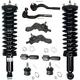 thumbnail image 1 of Detroit Axle - 10pc Front Suspension Kit for 1995-2004 Toyota Tacoma 1996 1997 1998 1999 2000 2001 2002 2003, 2 Ready Struts, 4 Upper Lower Ball Joints, 4 Inner and Outer Tie Rods Replacement, 1 of 9