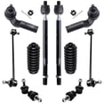 thumbnail image 1 of Detroit Axle - 10pc Front Suspension Kit for 2004-2009 Mazda 3, 2009 3 Sport, 2006-2017 5, 4 Tie Rods 4 Front and Rear Sway Bars 2 Boots Replacement, 1 of 8