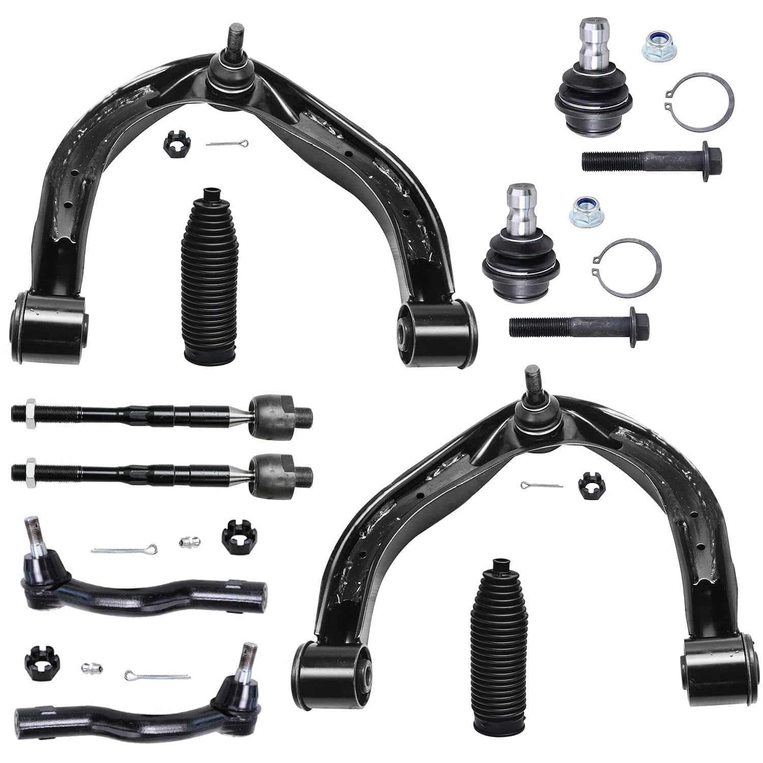 Detroit Axle - 10pc Front Upper Control Arm with Lower Ball Joint ...