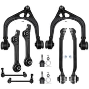 Detroit Axle - RWD Front 10pc Suspension Kit for 2011-2019 Chrysler 300, 2011-2023 Dodge Charger, 2011-2022 Challenger, 6 Control Arms 2 Lower Ball Joints 2 Sway Bars Replacement