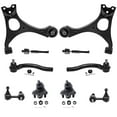 thumbnail image 1 of Detroit Axle - 10pc Suspension Kit for 1.8L 2006-2011 Honda Civic 2007 2008 2009 2010, 2 Lower Control Arms, 2 Lower Ball Joints, 4 Inner Outer Tie Rods, 2 Sway Bars Replacement, 1 of 7