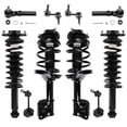 thumbnail image 1 of Detroit Axle - 10pc Suspension Kit for 2009 2010 2011 2012 2013 Subaru Forester, Front and Rear Coil Spring Struts Sway Bars Outer Tie Rods Replacement Struts Shocks Assembly, 1 of 7