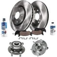 thumbnail image 1 of Detroit Axle - 11.02" (280mm) Front Disc Brake Rotors Ceramic Pads Wheel Bearing & Hubs Replacement for 2016 2017 2018 Mazda 3 Sport CX-3, 1 of 5