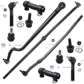 Detroit Axle - 11pc Suspension Kit for 4WD 2000-2002 Dodge Ram 2500 3500, 4 Upper Lower Ball Joints, 4 Inner & Outer Tie Rods, 2 Adjusting Sleeves, Track Bar 2011 Replacement