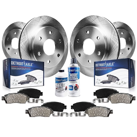 Detroit Axle - Brake Rotors Ceramic Pads for Cadillac Escalade Chevrolet Avalanche Express Suburban 1500 Tahoe GMC Savana 1500 Replacement: 12.00 inch Front and 12.99 inch Rear