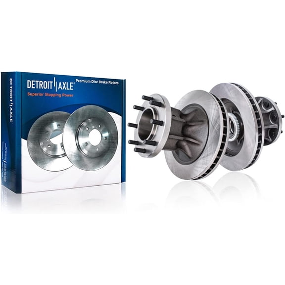 Detroit Axle - 12.52" (318mm) Front Dics Brake Rotors Replacement for 1996-2000 Chevrolet Express 3500 GMC Savana 3500