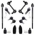 thumbnail image 1 of Detroit Axle - 12PC Front Lower Ball Joints, Front and Rear Sway Bars, Inner and Outer Tie Rod Ends w/Rack Boot Replacement for 2001 2002 2003 2004 2005 2006 Hyundai Elantra, 1 of 7