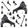 thumbnail image 1 of Detroit Axle - 12PC Front Lower Control Arms, Ball Joints, Front Rear Sway Bars, Inner & Outer Tie Rods for 2000 2001 2002 2003 2004 Nissa Xterra Suspension kit, 1 of 7