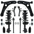 thumbnail image 1 of Detroit Axle - 12PC Front Struts & Coil Springs Lower Control Arms Sway Bars Inner Outer Tie Rods w/Rack Boots for 2000-2005 Toyota Echo, 1 of 9