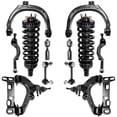 thumbnail image 1 of Detroit Axle - 4.2L Front End Suspension Kit for 04-07 Chevy Trailblazer GMC Envoy Upper Lower Control Arms Struts Inner Outer Tie Rods Sway Bars Buick Rainier Isuzu Ascender Replacement - 12pc Set, 1 of 7