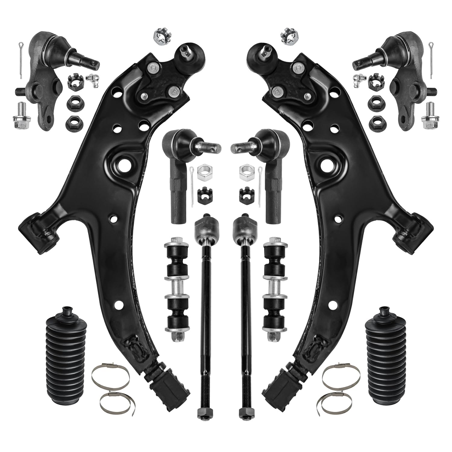 Detroit Axle - 12pc Complete Front Suspension Kit for Toyota Paseo and ...