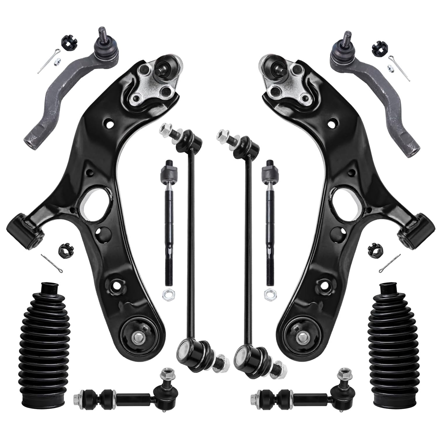 Detroit Axle - 12pc End Suspension Kit for Toyota 2006-2018 RAV4 2 ...