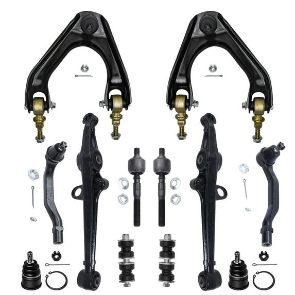 Detroit Axle - Front 12pc Suspension Kit for 1990-1993 Honda Accord, 4 Control Arms 2 Ball Joints 4 Tie Rods 2 Sway Bars 1990 1991 1992 1993 Replacement