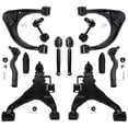 thumbnail image 1 of Detroit Axle - 12pc Front End Suspension Kit for 2008-2022 Toyota Sequoia, 2007-2021 Tundra, 4 Upper Lower Control Arms w/Ball Joints 4 Tie Rods 2 Sway Bar Links 2 Boots Replacement, 1 of 8