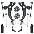 thumbnail image 1 of Detroit Axle - 12pc Front Lower Control Arms w/Ball Joints Sway Bars Inner Outer Tie Rods w/Boots & Wheel Hub Bearing Kit for 2005-2007 Ford Freestyle/Five Hundred/Mercury Montego, 1 of 7