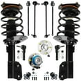 thumbnail image 1 of Detroit Axle - 12pc Front Suspension Kit for 04-08 Pontiac Grand Prix, Struts Coil Spring Lower Ball Joints Sway Bars Tie Rods Wheel Bearing Hubs 2004 2005 2006 2007 2008 Replacement, 1 of 8