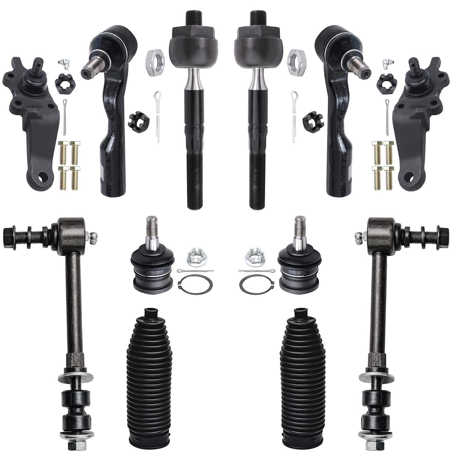 Detroit Axle - 12pc Front Suspension Kit for 2001 2002 Toyota Sequoia ...