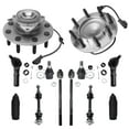 thumbnail image 1 of Detroit Axle - 12pc Front Suspension Kit for 2003-2005 Dodge Ram 2500 3500 Truck, 2 Wheel Bearing Hubs Assembly 2 Lower Ball Joints 4 Tie Rods 2 Sway Bars 2 Boots 2004 Replacement, 1 of 8