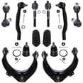 thumbnail image 1 of Detroit Axle - 12pc Front Upper Control Arms Ball Joints Tie Rods Sway Bars Replacement for Honda Accord Fits select: 2002 HONDA ACCORD SE, 1998-2001 HONDA ACCORD EX, 1 of 8