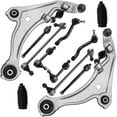 thumbnail image 1 of Detroit Axle - 12pc Suspension Kit for 2009-2014 Nissan Maxima 2010 2011 2012 2013, 2 Lower Control Arm w/Ball Joints, 4 Inner and Outer Tie Rods, 4 Sway Bar Links, 2 Boots, Replacement, 1 of 8