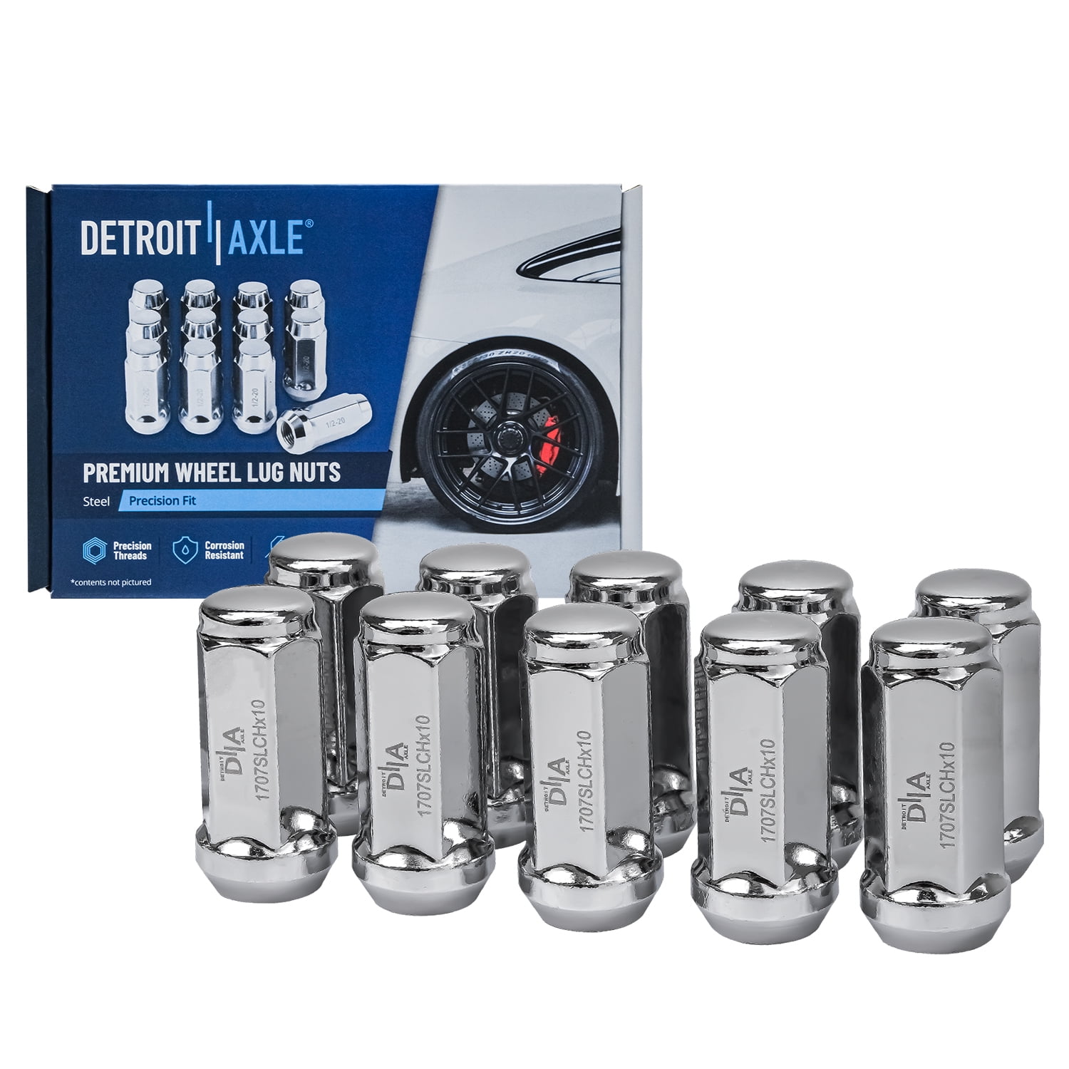 Detroit Axle 12x1.5 Wheel Lug Nuts for Chevy Malibu Cobalt HHR