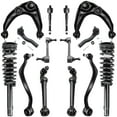 thumbnail image 1 of Detroit Axle - 14pc Suspension Kit for 2.5L 2010 2011 2012 Ford Fusion, Ready Struts, Upper Lower Forward Rearward Control Arms, Inner & Outer Tie Rods, Sway Bar Links Replacement, 1 of 7