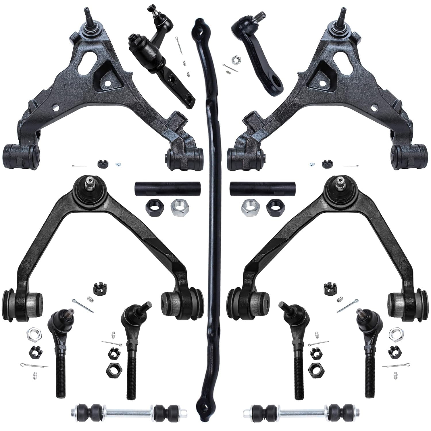Detroit Axle 15pc 4WD Front Control Arms Suspension Kit Replacement for Ford F150 Lincoln