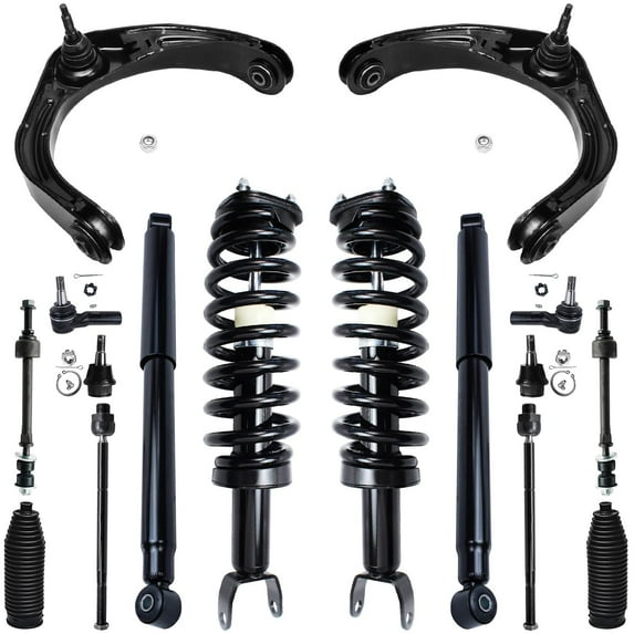 Detroit Axle - 16pc 4WD Front Upper Control Arms Struts Shocks Suspension Kit Replacement for Dodge Ram 1500 Fits select: 2006,2008 DODGE RAM 1500 ST/SLT