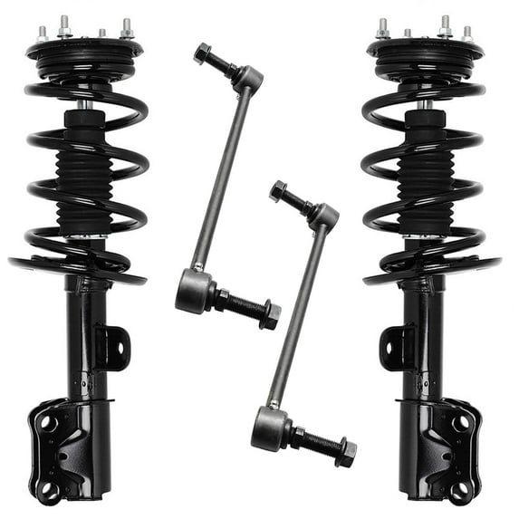 Detroit Axle - 2.0L 4pc Front Suspension Kit for Ford 2013-2017 Taurus 2 Struts with Coil Spring Assembly 2 Sway Bar End Links 2014 2015 2016 Replacement