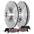 thumbnail image 1 of Detroit Axle - 2.0L Front Brake Kit for 2020-2025 Cadillac CT5, Disc Brake Rotors Ceramic Brake Pads 2021 2022 2023 2024: 13.58" Rotors, 1 of 7