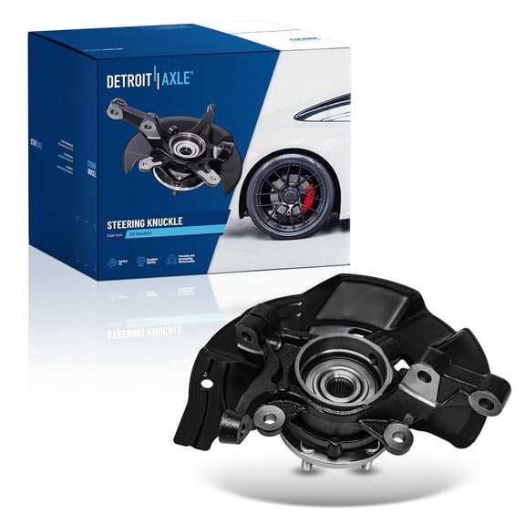 Detroit Axle - 2.0L Front Right Steering Knuckle for 2011 2012 2013 Hyundai Sonata, Passenger Side Steering Knuckle & Wheel Bearing Hub Assembly
