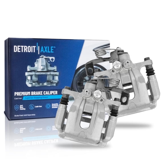 Detroit Axle - 2.0L Rear 2pc Brake Calipers for Hyundai 2017-2020 Elantra, Disc Brake Calipers with Brackets Replacement