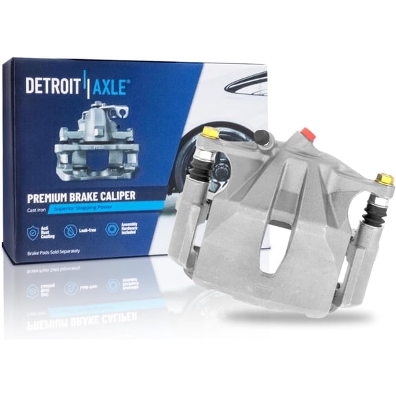 Detroit Axle - 2.2L Front Right Brake Caliper for 2000-2001 Toyota Camry [Casting #60-28], Passenger Side Disc Brake Caliper with Bracket Replacement