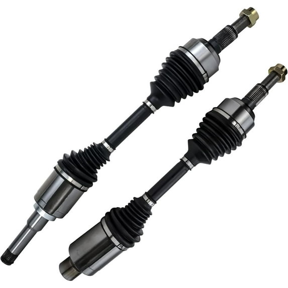 Detroit Axle - 2.4L Front CV Axles for 2010 2011 2012 2013 2014 2015 2016 2017 Chevrolet Equinox GMC Terrain, Complete CV Axle Shafts Assembly Replacement