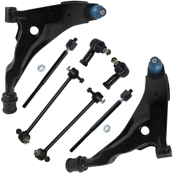 Detroit Axle - 2.4L Front End Control Arms Kit for Chrysler Sebring Dodge Stratus Mitsubishi Eclipse Galant, Lower Control Arms w/Ball Joint Tie Rod Ends Sway Bars Replacement