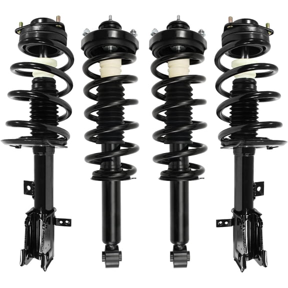 Detroit Axle - 2.4L Struts Kit for 2011-2019 Dodge Journey, Front and Rear Struts with Coil Spring Assembly 2012 2013 2014 2015 2016 2017 2018 Replacement Suspension