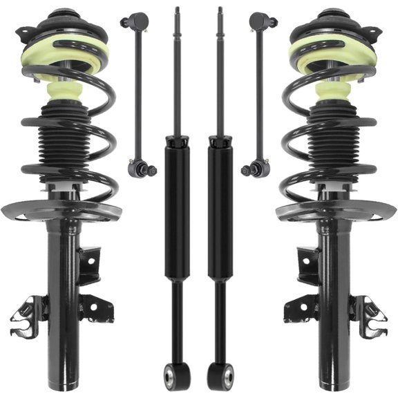 Detroit Axle - 2.4L Struts Shocks Kit for 2015 2016 2017 Chrylser 200, 2 Front Struts Coil Spring 2 Rear Shock Absorbers Assembly 2 Front Sway Bar Links Replacement Suspension