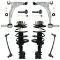 thumbnail image 1 of Detroit Axle - 2.5L Front Struts + Lower Control Arms w/ Ball Joints + Sway Bars + Outer Tie Rods Replacement for 2002-2006 Nissan Altima - 8pc Set, 1 of 7