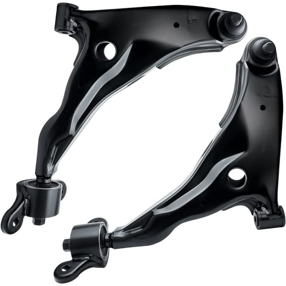 Detroit Axle - 2-DOOR COUPE ONLY Both (2) Front Lower Driver & Passenger Side Control Arm and Ball Joint Assembly - [Coupe Only] Fits select: 2004-2005 DODGE STRATUS SXT, 2005 CHRYSLER SEBRING