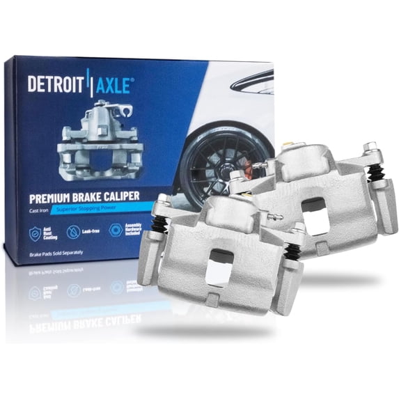 Detroit Axle - 2 Front Brake Calipers for Isuzu Amigo Rodeo Sport Trooper VehiCROSS Honda Passport SLX, Disc Brake Calipers with Bracket Assembly Replacement