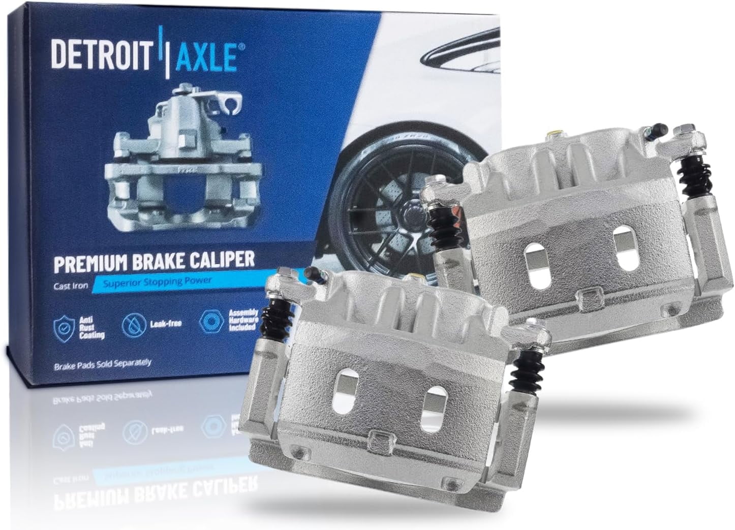 Detroit Axle - 2 Front Brake Calipers for Nissan Titan Armada INFINITI QX56 QX80, Brake Calipers with Bracket Assembly Replacement Disc Brake Calipers