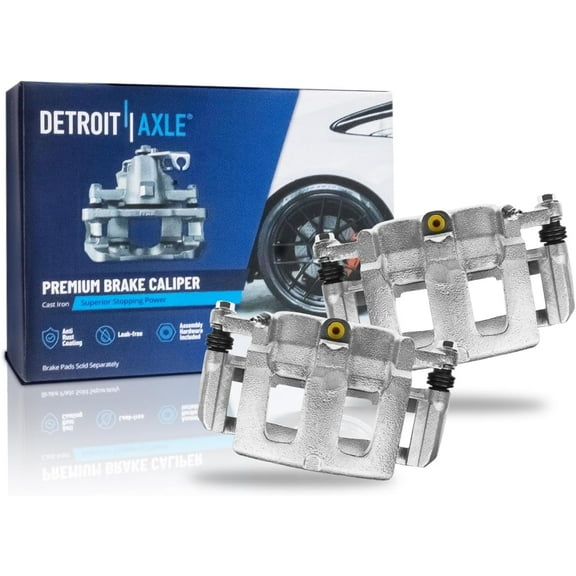 Detroit Axle - 2 Front Brake Calipers for Ford Explorer Taurus Flex Lincoln MKT MKS, Brake Calipers with Bracket Assembly Replacement