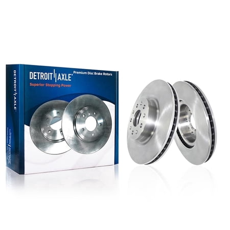 Detroit Axle - Front Brake Rotors for 2016-2024 Chevrolet Camaro, 2020-2025 Cadillac CT5, 2016-2019 CT6, 2014-2019 CTS, 13.60" inch Front Rotor Disc Brake Rotors Replacement