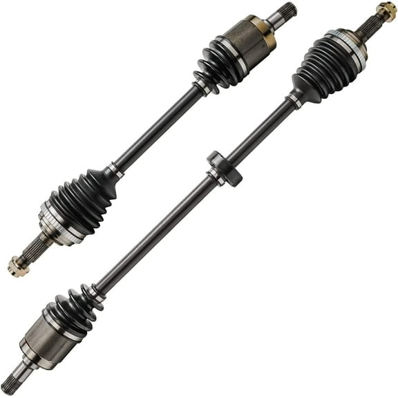 Detroit Axle - Front 2pc CV Axles for 92-00 Honda Civic, 97-00 Acura EL, 2 CV Axle Shafts Assembly 1992 1993 1994 1995 1996 1997 1998 1999 2000 Replacement