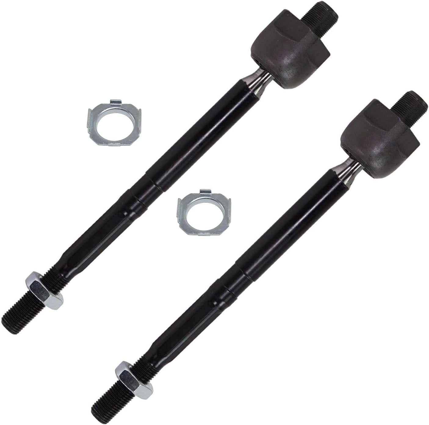 Detroit Axle - 2 Front Inner Tie Rods for 2009-2014 Honda Fit, 2010 2011 2012 2013 Tie Rod End Links Replacement [GAS]