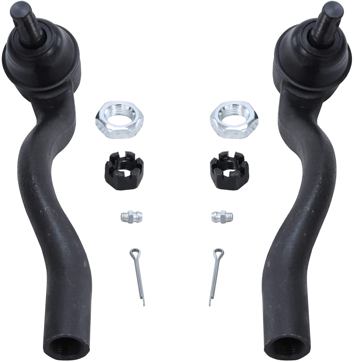 4PC Inner & Outer Tie Rod End Set - Fits 2011-2015 Jeep Grand Cherokee & Dodge Durango