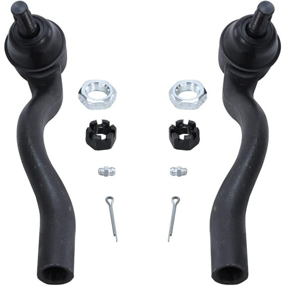 Detroit Axle - 2 Front Outer Tie Rods for 2011-2015 Jeep Grand Cherokee Dodge Durango 2012 2013 2014 Outer Tie Rods Driver and Passenger Side Replacement