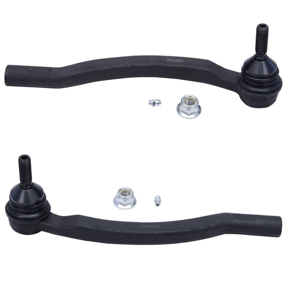 Detroit Axle - 2 Front Outer Tie Rods for 03-14 Volvo XC90, 2001-2002 V70, 2003-2007 XC70 Outer Tie Rod Ends Replacement