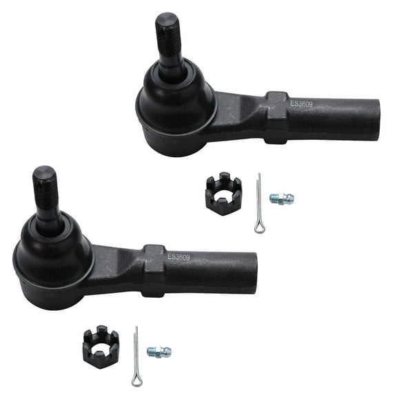 Detroit Axle - 2 Front Outer Tie Rods for Chevy GMC Silverado Sierra 2500 3500 HD Avalanche Suburban Savana 2500 Hummer H2 Outer Tie Rods Replacement