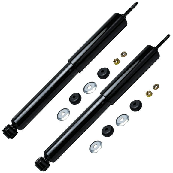 Detroit Axle - 2 Front Shock Absorbers for 1980-1996 Ford F-150 Bronco Shocks Pair 1981 1982 1983 1984 1985 1986 1987 1988 1989 1990 1991 1992 1993 1994 1995 Front Replacement